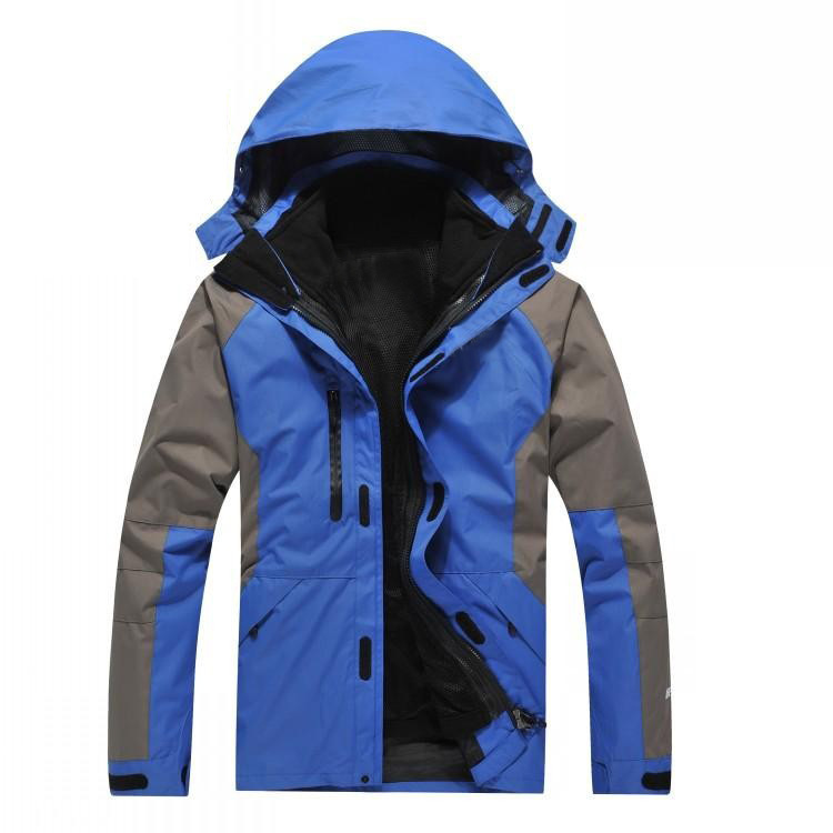 戶外三合一空白光板登山沖鋒衣防寒服 訂做工衣 可印LOGO